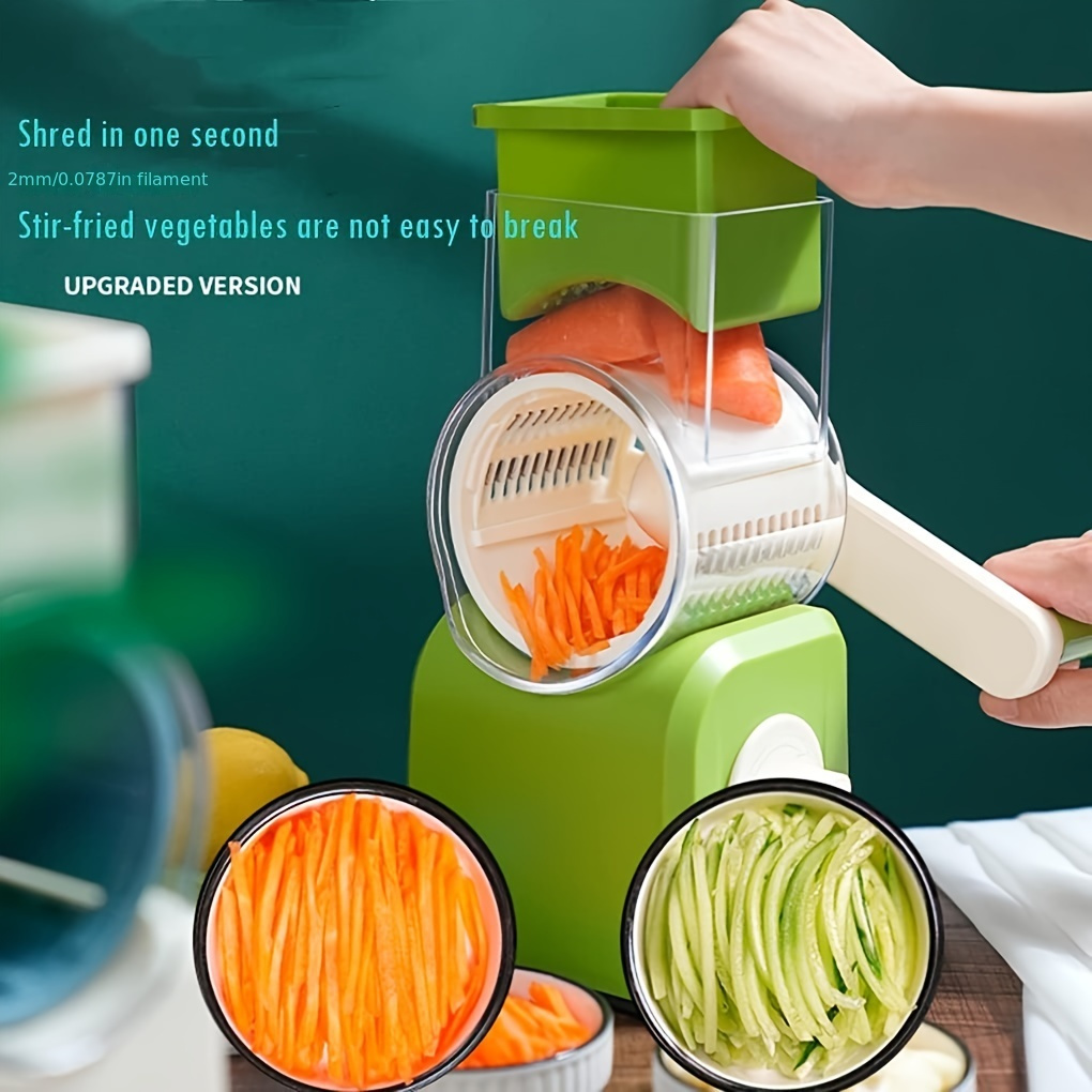 1pc Multifunctional Vegetable Slicer Roller Shredder With Hand Crank For  Kitchen