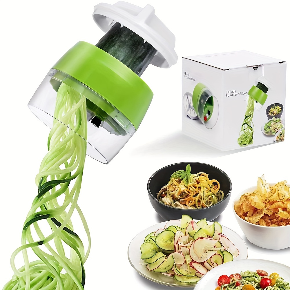 Fullstar Mandoline Slicer Spiralizer Vegetable Slicer - 6 in 1 Food Slicer Vegetable Spiralizer - Potato Slicer Zoodle Maker Veggie Spiralizer - Slice
