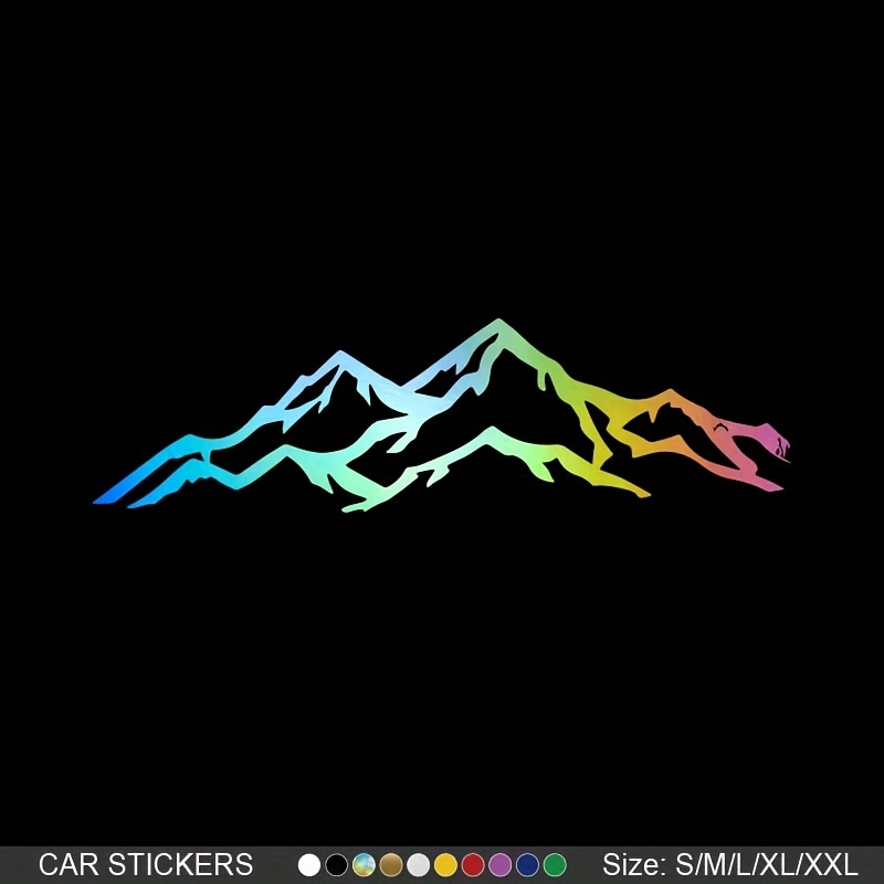 Snow Goggle Stickers Ski Snowboard Mountain Scene Waterproof Vinyl Decals  Rocky Mountains Canada for Laptops, Cars, Water Bottles 