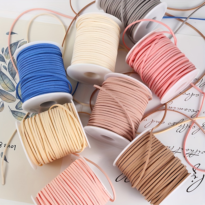 10yd Bulk Lot Artificial Suede Leather String Thread Cords - Temu