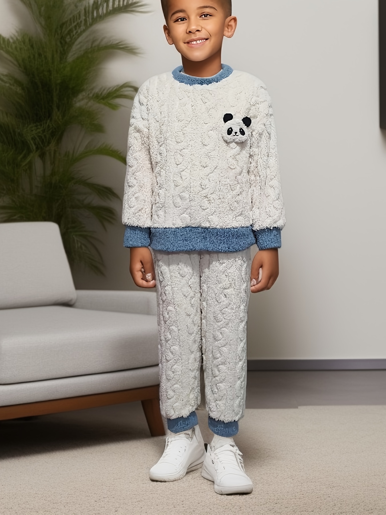 Fluffy Comfortable Pajamas Set Crop Tank Sleeveless Top - Temu