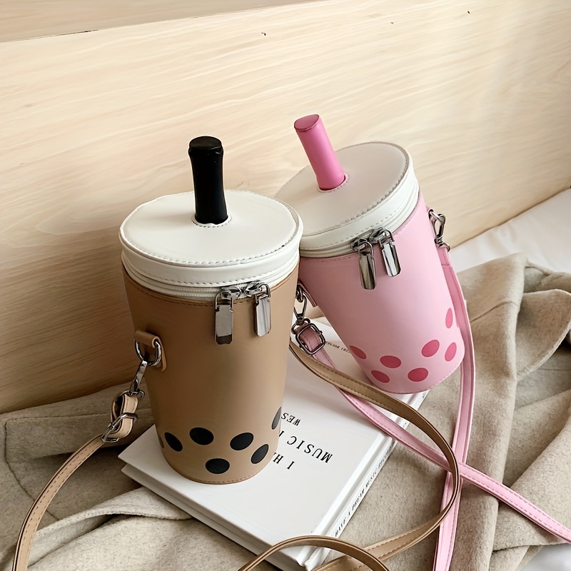 Canvas Reusable Bubble Boba Milk Tea Coffee Drinks Cup Bag Holder Portable