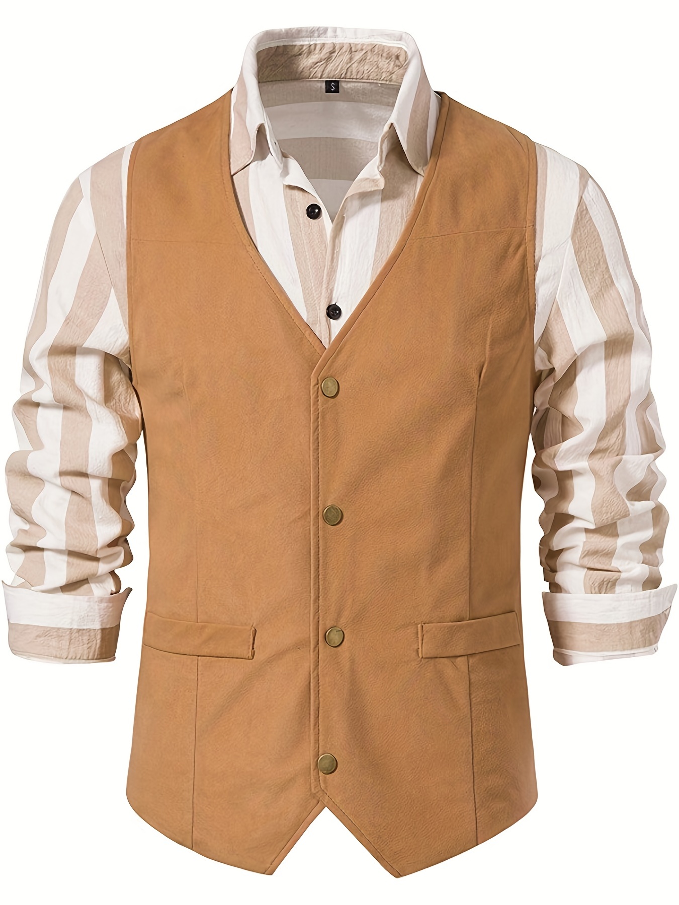 Comprar Chaleco vaquero de nueva moda para hombre, chaqueta vaquera  informal con blusa con hombros