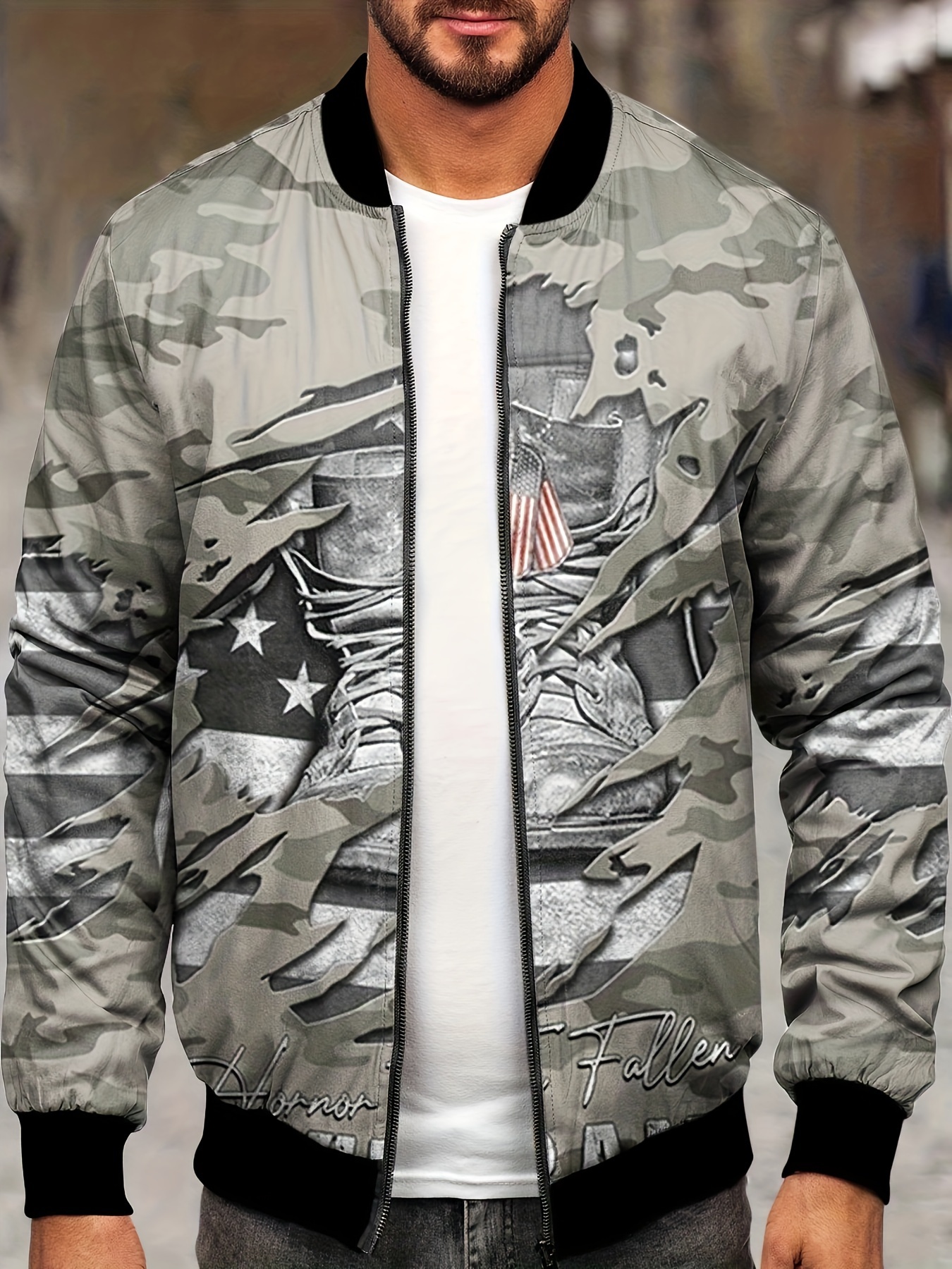 Army print clearance jacket for mens