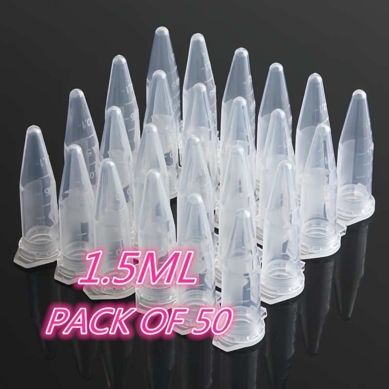 Tubes de test micro forme conique 1.5 ml avec bouchon