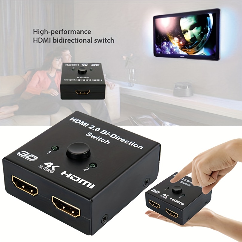 DW HDMI SPLITTER 1 In 2 Out Support 4Kx2K 3D 1080P