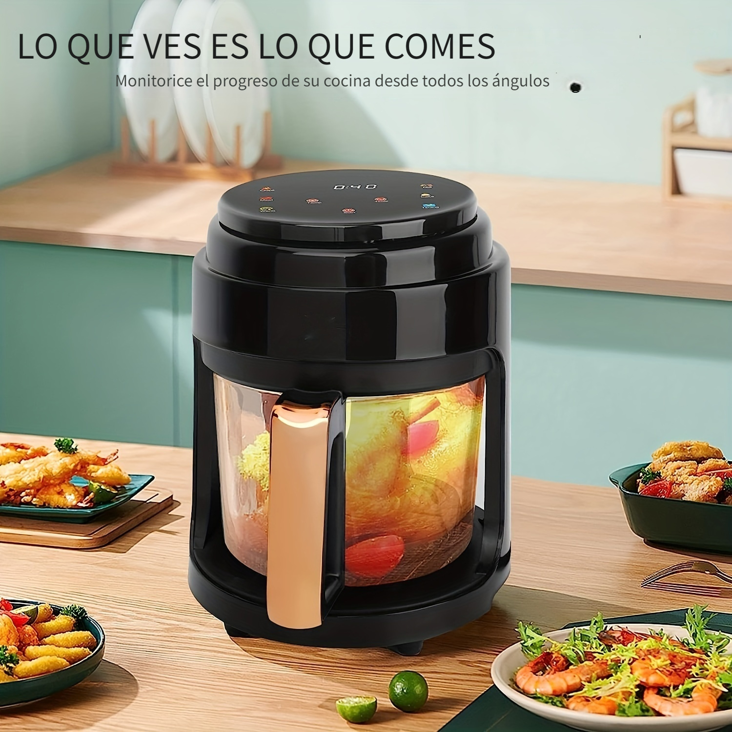 Freidora De Aire 3.4 L 1000W Electrica En Oferta Sin Aceite Compacta Para  Cocina