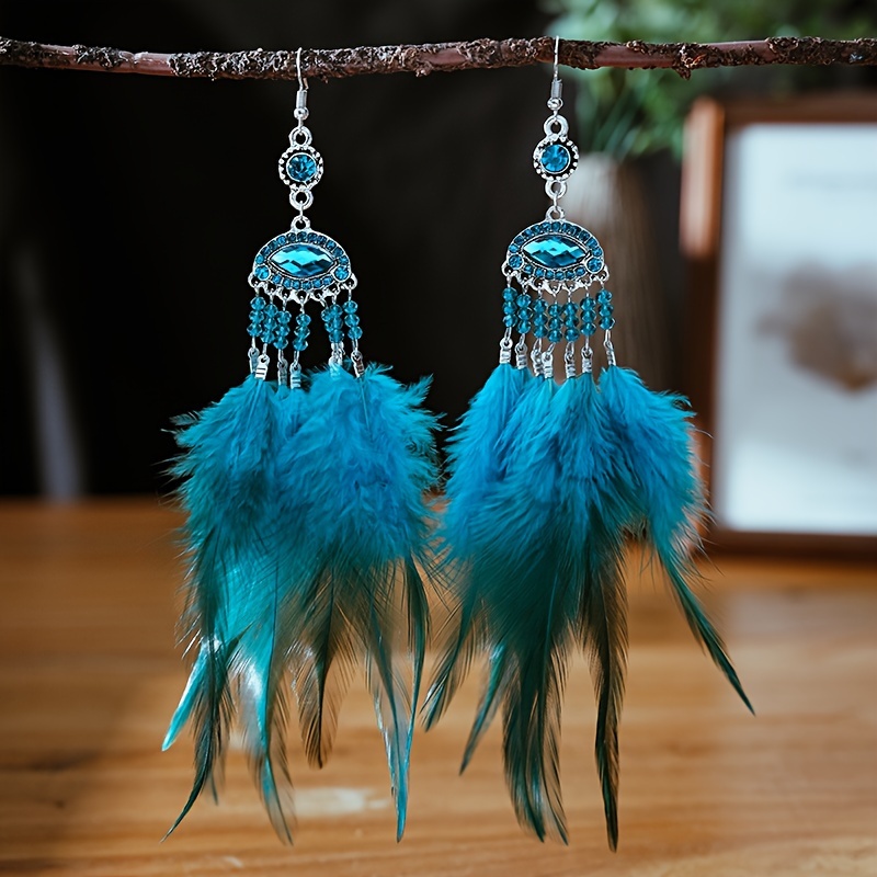 Mr T Feather Earrings Temu
