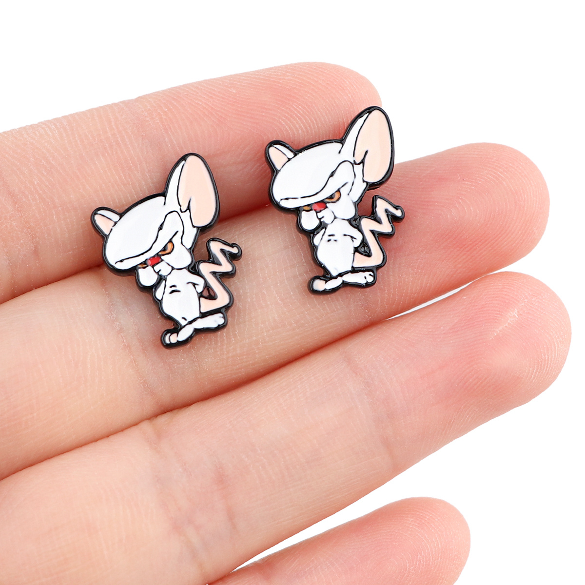 Cartoon deals stud earrings