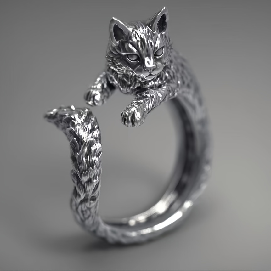 Cat Ring Jewelry - Temu