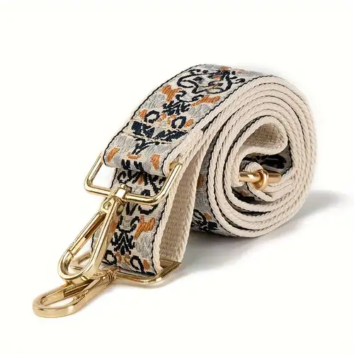 Vintage Embroidery Wide Bag Strap Replacement Wide Shoulder - Temu