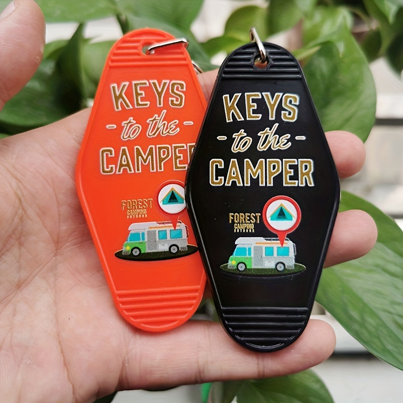 Custom Text or Logo Keychain, Retro Motel Keychain, Bulk Personalized Keys,  Funny Hotel Gift, Retro Vintage Key Tag, Name Party Birthday 