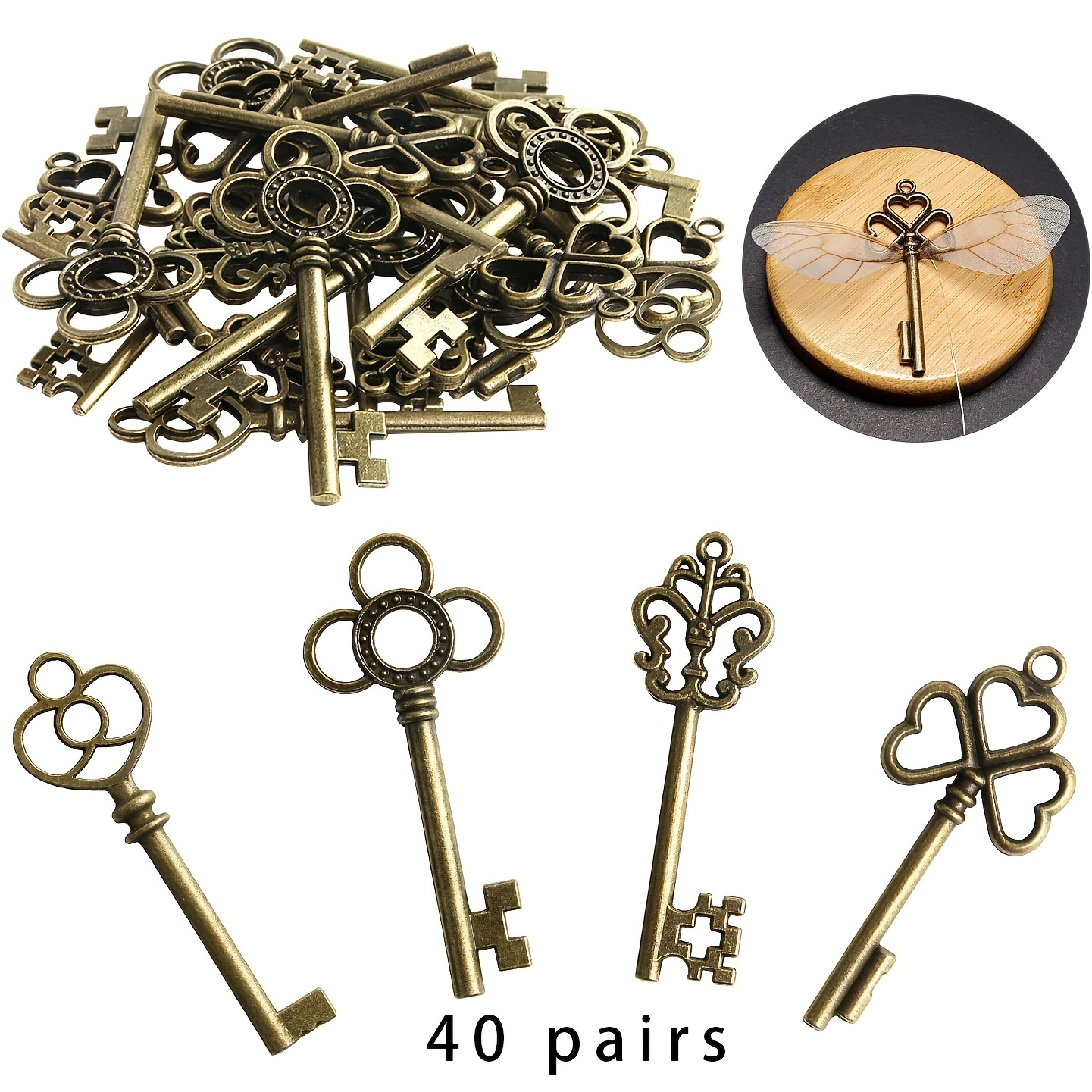 Rustic Antique Skeleton Keys For Wedding And Party - Temu