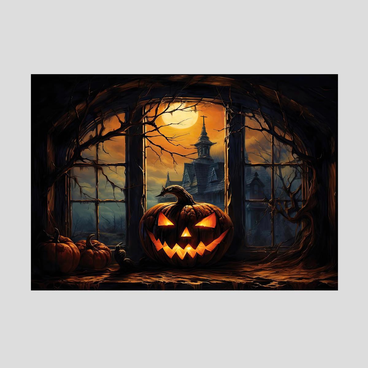 Bruxa do vintage arte imprimir antigo bruxas foto poster halloween  decoração da lona pintura da abóbora