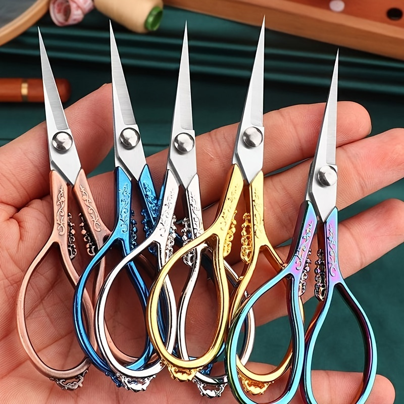 Elbow Shear Stainless Steel Embroidery Scissors With Raised Head