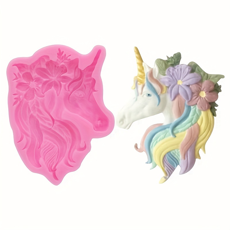 3D Unicorn Mold Silicone Animal Horse Mould DIY Epoxy Resin Craft Mold