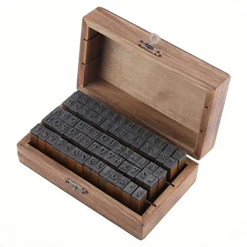 40 Piece Wooden Rubber Stamps Kits Alphabet Stamps Set Alphabet Stamps Set  of Capital Letter Number and Symbol Mini Letter Stamps and Ink Pad Set for  Arts Card Making Scrapbooking Rubber Stamps 