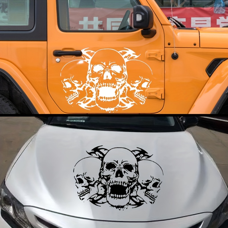 Fire Skull Printed Halloween Christmas Series Non slip Car - Temu