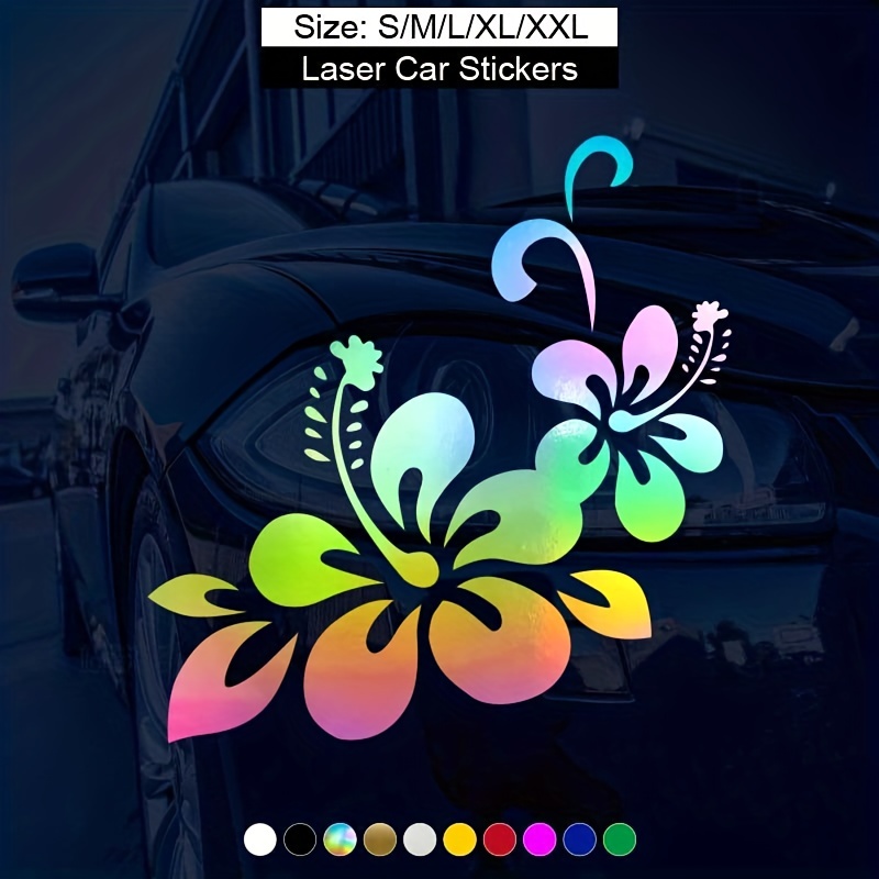 Autocollant pc portable motif floral - TenStickers