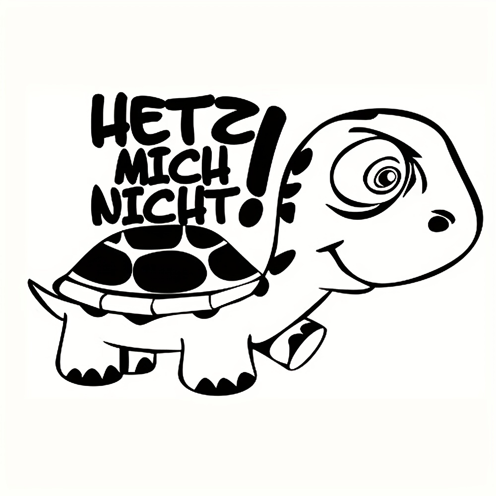 Autoaufkleber Be Happy Turtle Schildkröte Auto Aufkleber Sticker