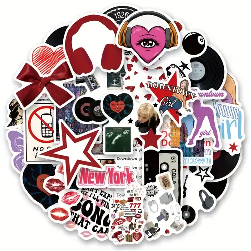 .com: 200Pcs Swift Decals Merch, Taylor Music Sticker for
