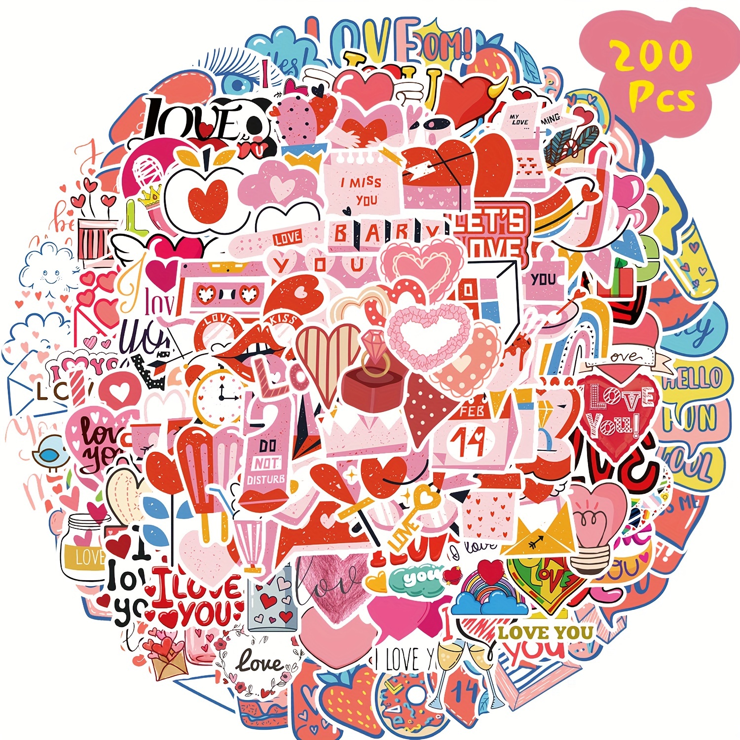 Vintage Valentine's Day Sticker Waterproof Vinyl Sticker For - Temu