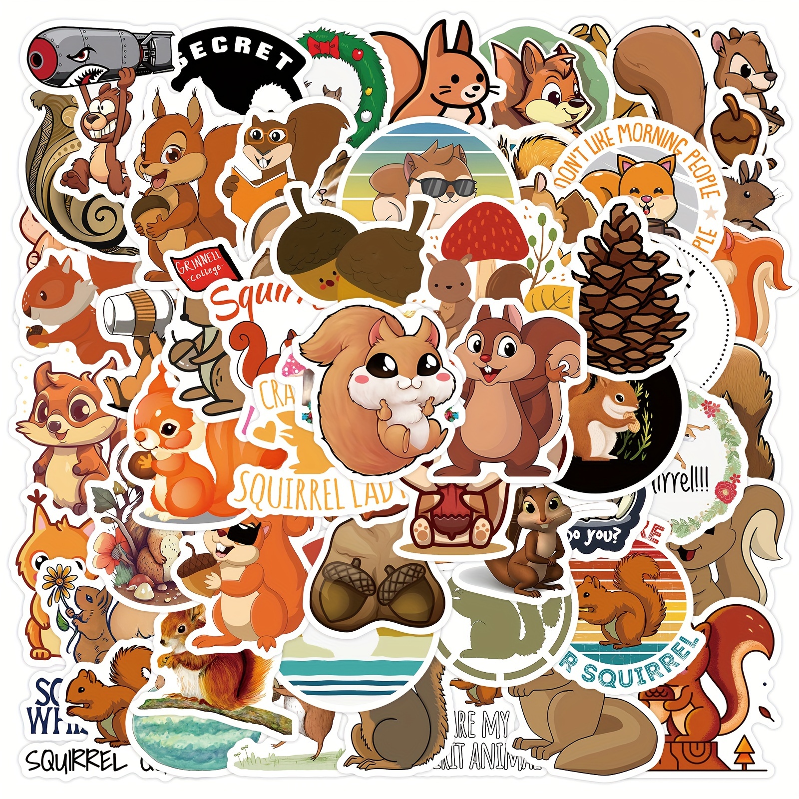 Squishmallow Stickers Cartoon Animal Lover Stickers Random Pack 