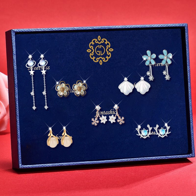 Beads Earrings - Luxury S00 Blue
