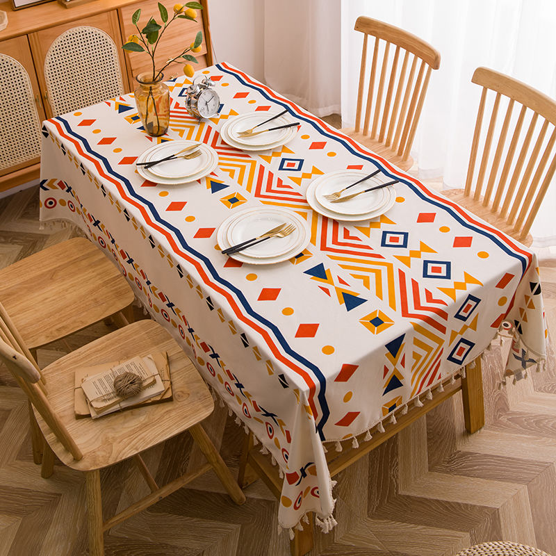 Mantel redondo de lino de algodón para el hogar, mantel de tela lavable,  ideal para mesa de bufé, fiestas, cenas de vacaciones (tamaño: 60 pulgadas)