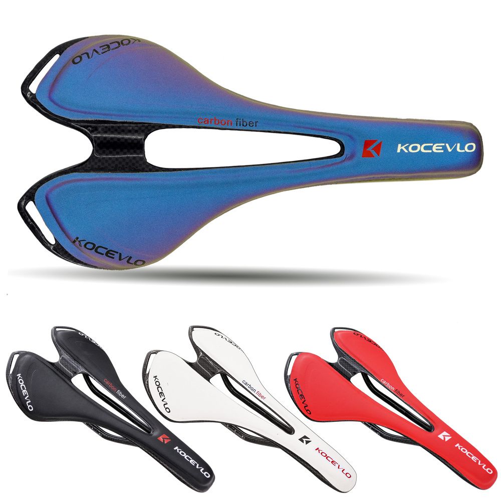 

Kocevlo Carbon Bike Blue Cushion Carbon Fiber Seat Pad