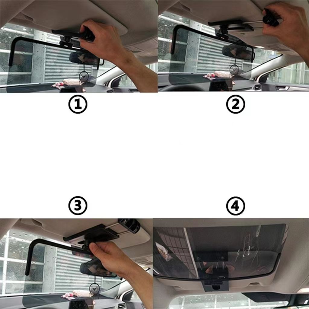 360° Adjustable Anti glare Sun Visor For Safer Driving Uv - Temu Republic  of Korea