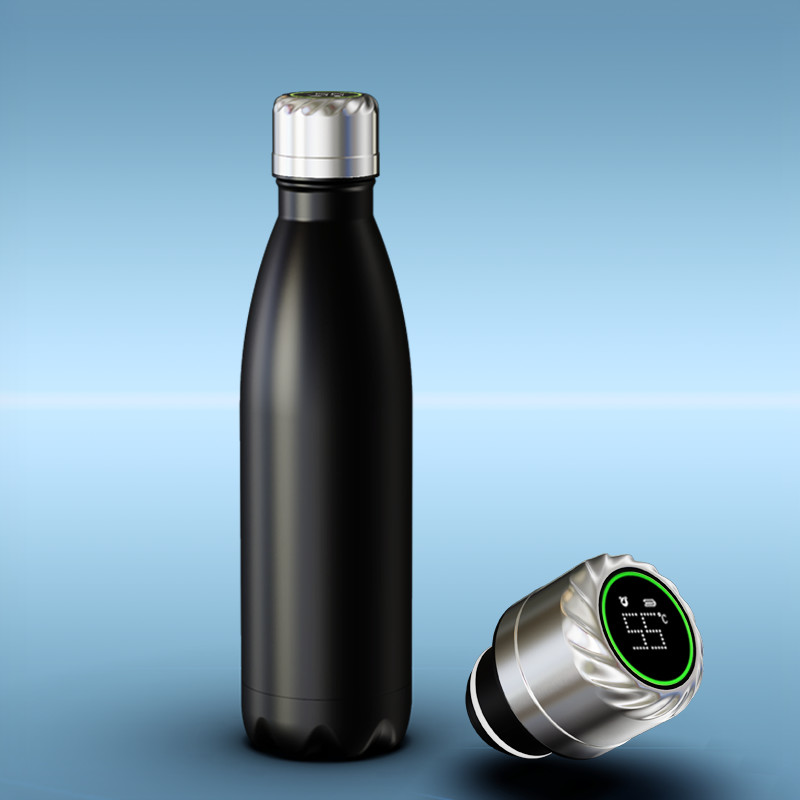 Self-Cleaning and Insulated Stainless Steel Water Bottle with UV