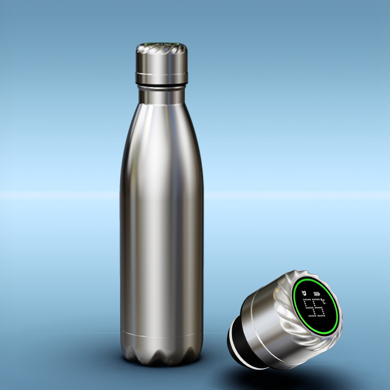 Self-Cleaning and Insulated Stainless Steel Water Bottle with UV