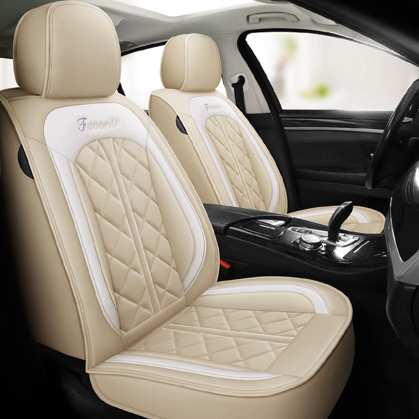 Coverado Car Seat Covers Full Set, 5 Seats Universal Seat Covers