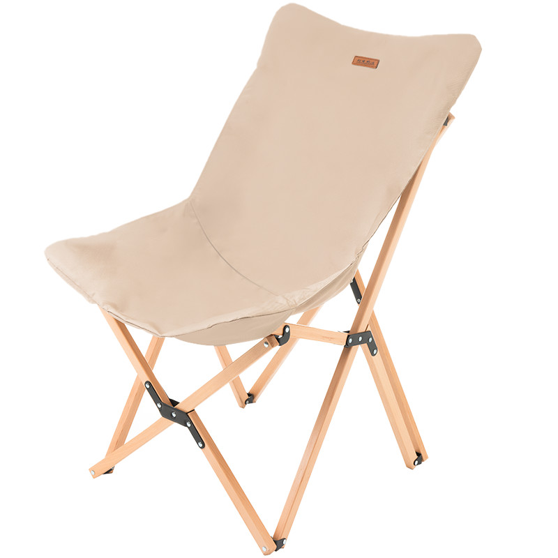 1pc 1set 3pcs Solid Wood Folding Chair Portable Leisure Chair For