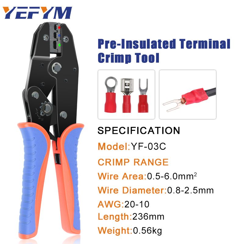 Ratcheting Wire Crimpers: Insulated Electrical Connectors - Temu