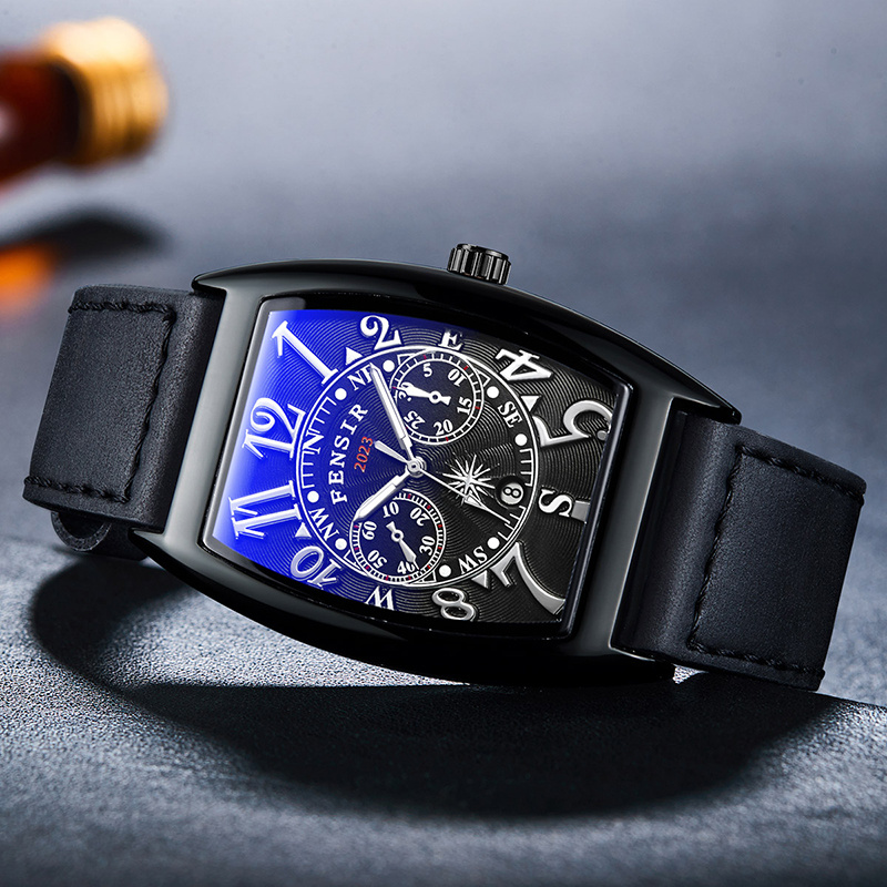 Montre Homme à Quartz Sport Décontractée - Cadran Vert - Bracelet Acier - Calendrier - Marque MEIBO - Neuf Sans étiquettes