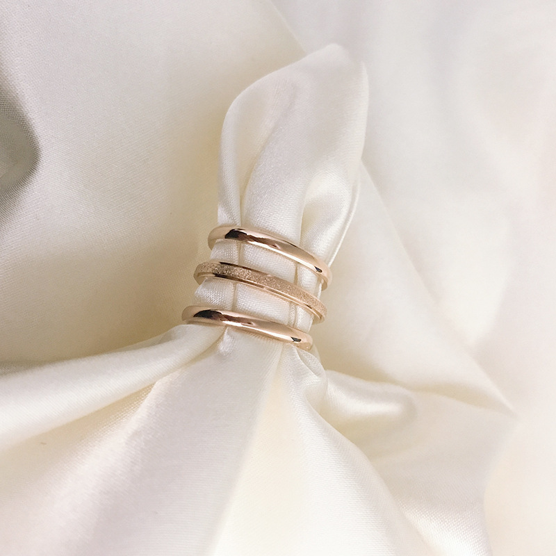 Rose gold index deals finger ring