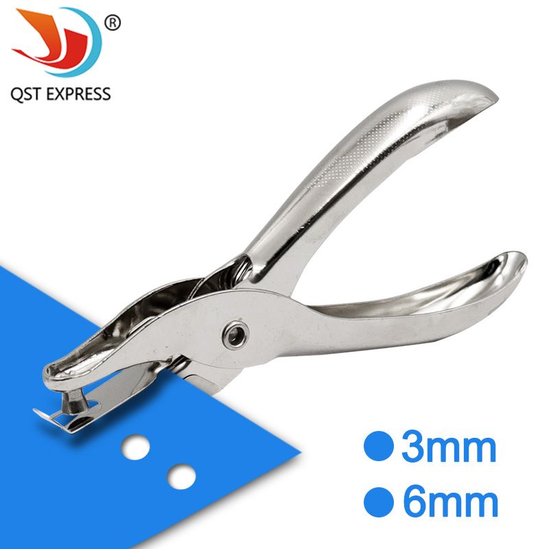 Handle Hole Punch 6MM/3MM/1.5MM Loose-leaf Paper Cutter Single Hole Puncher  For Tags Clothing Ticket School Binding Stationery