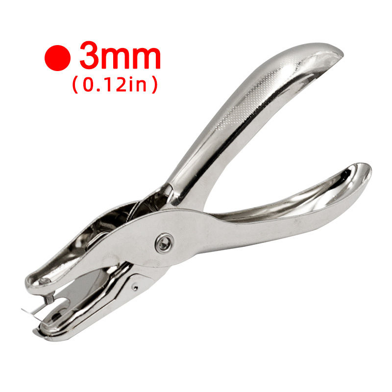 1/2PCS School Office Metal Single Hole Puncher 3mm/6mm Pore