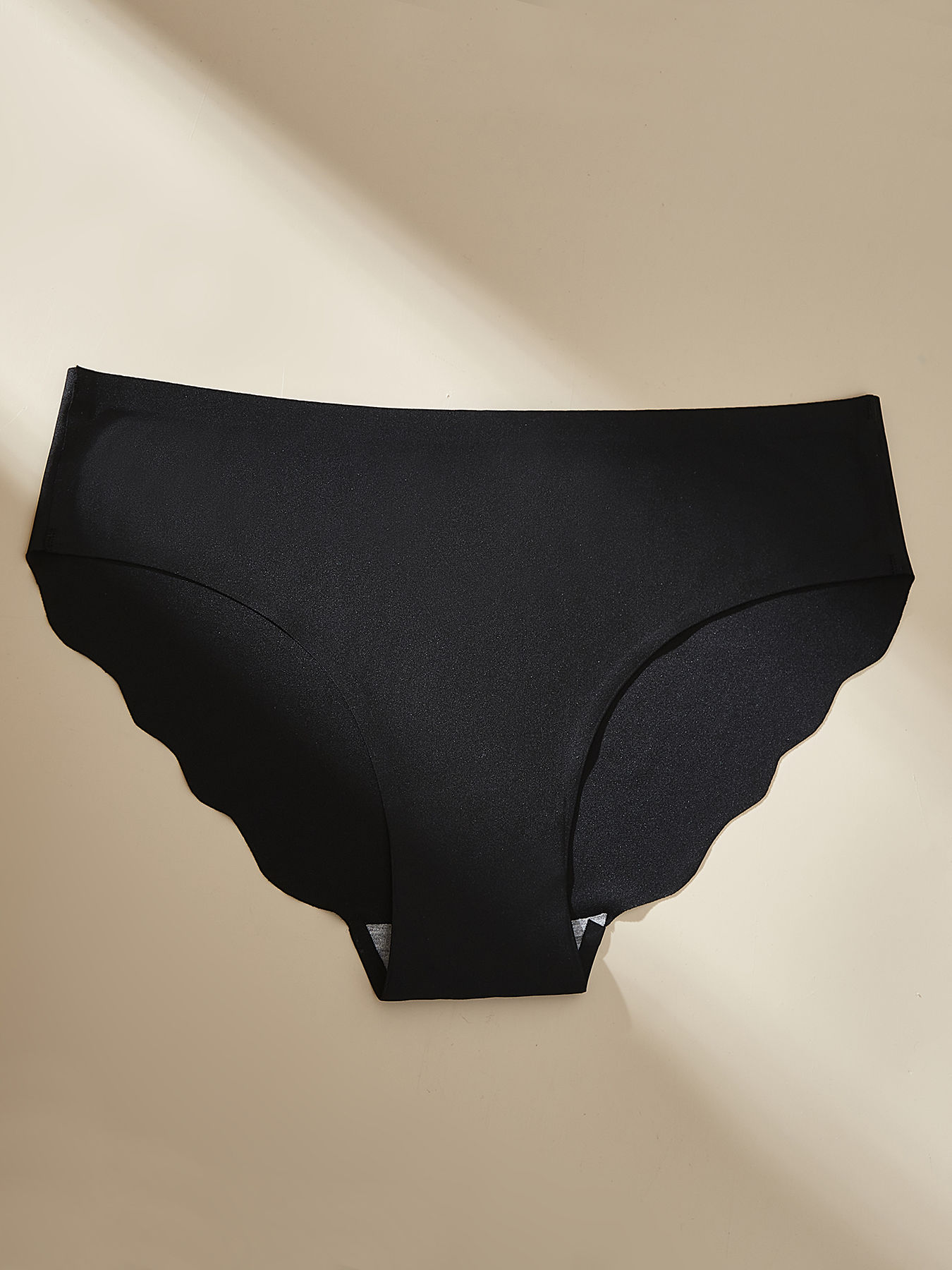 Soft Color Panties Lightweight Scalloped Briefs Women's - Temu