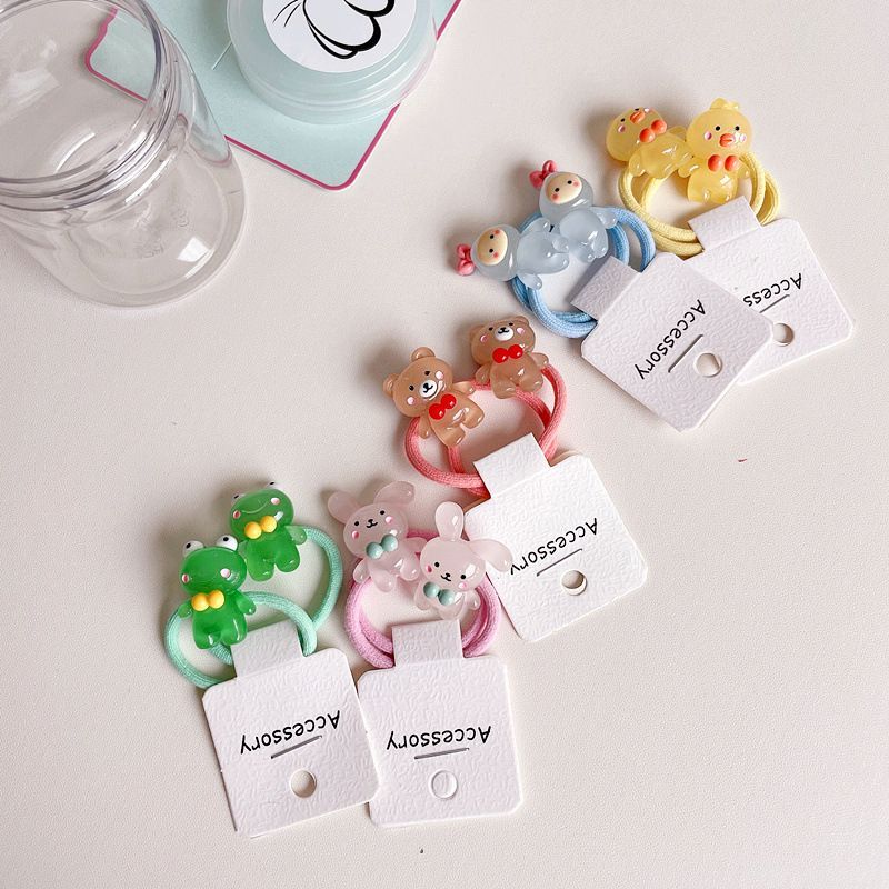 Luminous Cute Cartoon Small Animal Resin Children's Rubber Hair Band New Korean Style Rubber Band Pair Tie Five Piece Hair Accessories - Baby Products - Temu Luminous Cute Cartoon Small Animal Resin Children's Rubber Hair Band New Korean Style Rubber Band Pair Tie Five Piece Hair Accessories - Baby Products - Temu