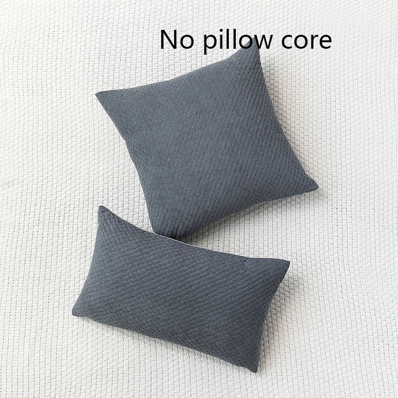 Stylish And Comfortable Solid Color Throw Pillow Cover For Living Room,  Bedroom, And Sofa - Perfect For Home Decor And Added Comfort - Temu