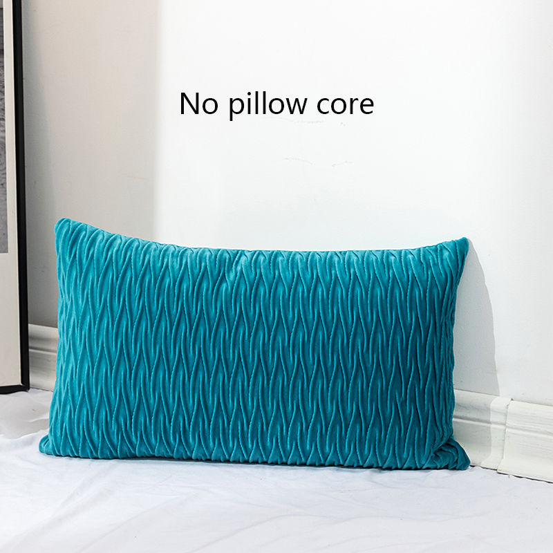 1pc Plain Decorative Throw Pillow Case, Minimalist Woven Fabric