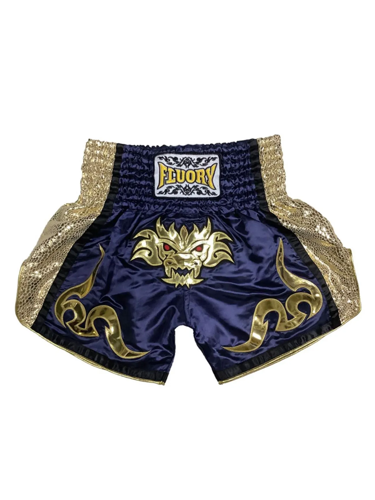 Fluory Muay Thai Shorts Embroidered Sports Trunks For Boxing Fighting Training - Sports & Outdoors Philippines