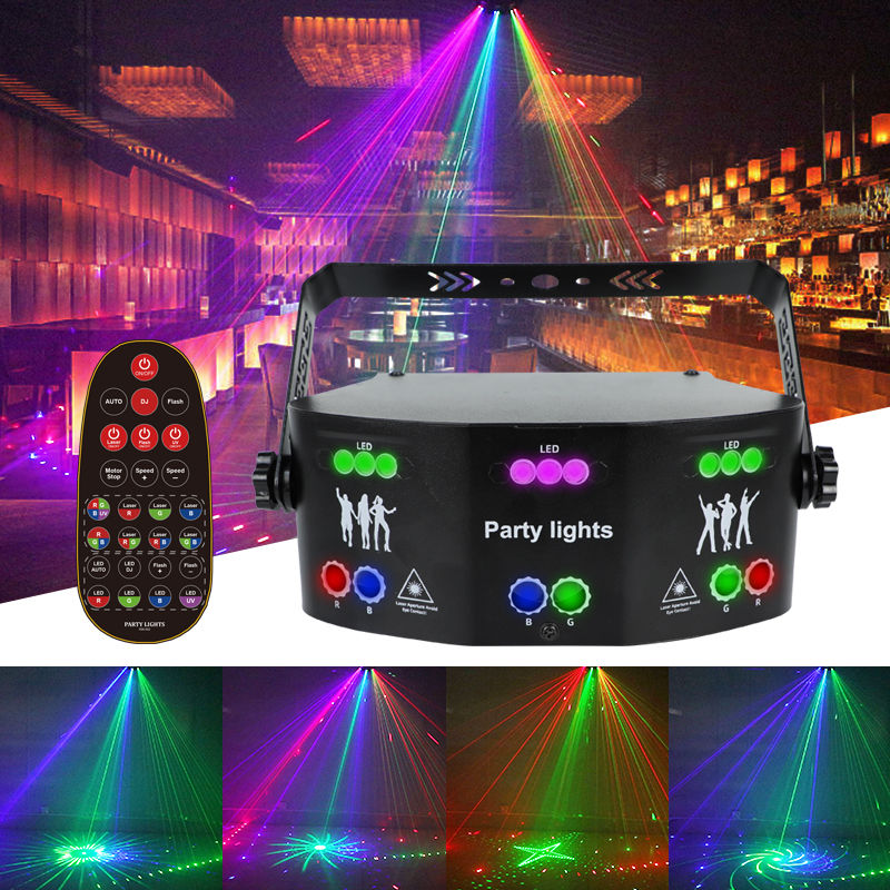 Buy DJ Party Lights, Disco Lights, Projection Laser Lights,Sound-Controlled  Stage Lights with Remote Control, Suitable for Birthday House Party,  Celebrations Wedding, banquets Christmas KTV Bars Karaoke Online at Low  Prices in India 