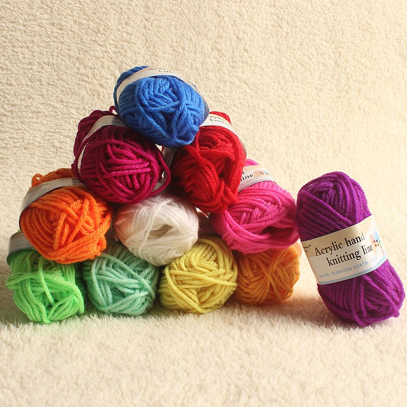 12pcs Multicolor Yarn Ball Set, Craft Material For Diy Knitting & Weaving  (12 Random Colors, Each Ball 12m Long, 4 Threads Per Strand), Suitable For  Crochet Slipper, Sweater, Glove, Scarf, Hat, Socks