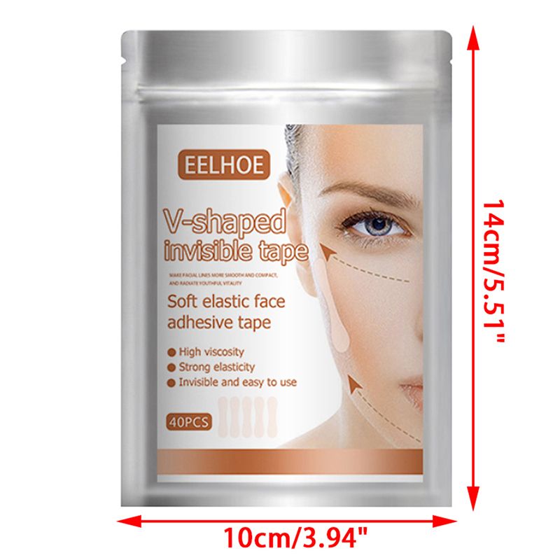 40 pcs Instant Face Lift Tape, V-Shape Stickers