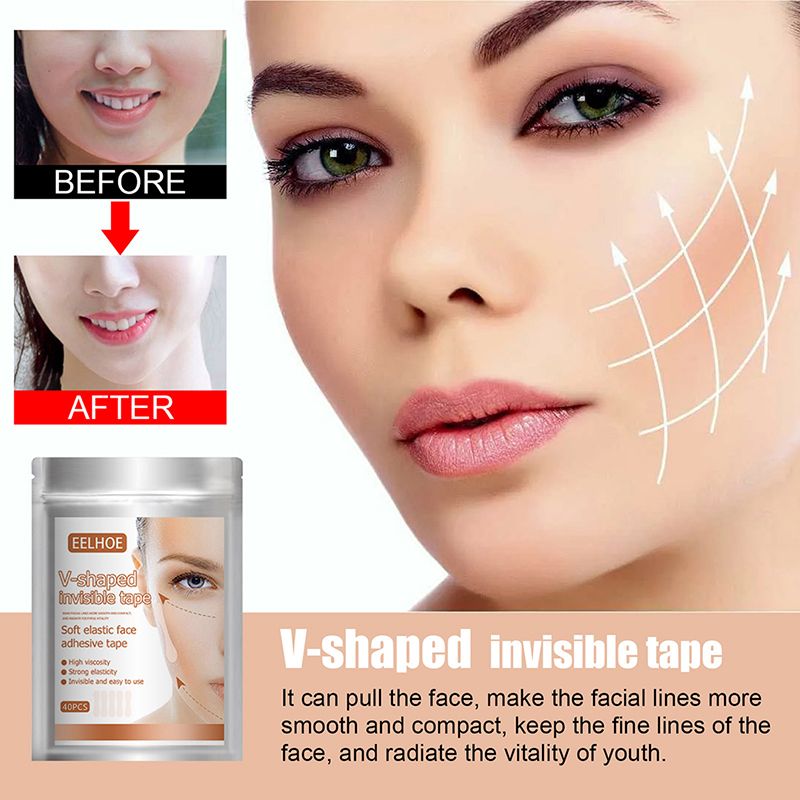 40 pcs Instant Face Lift Tape, V-Shape Stickers