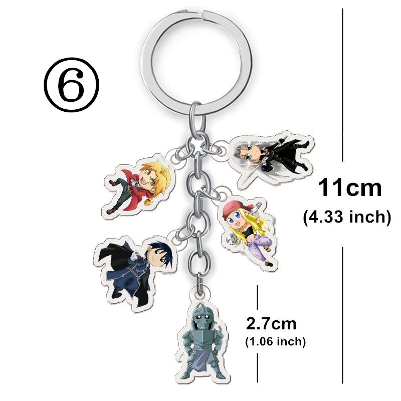 Double the Fun Anime Figure Keychains